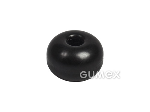 Plastová gulička ke gumolanu, priemer 5-7mm, PVC, čierna
